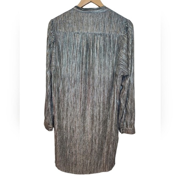 Sabina Musayev Gold and Silver Textured Dress - Picture 9 of 12
